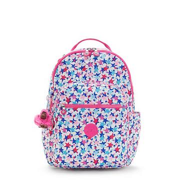 Bolsas Para Portatil Kipling Seoul Large Printed 15" Backpack Rosas | MX 1665VR